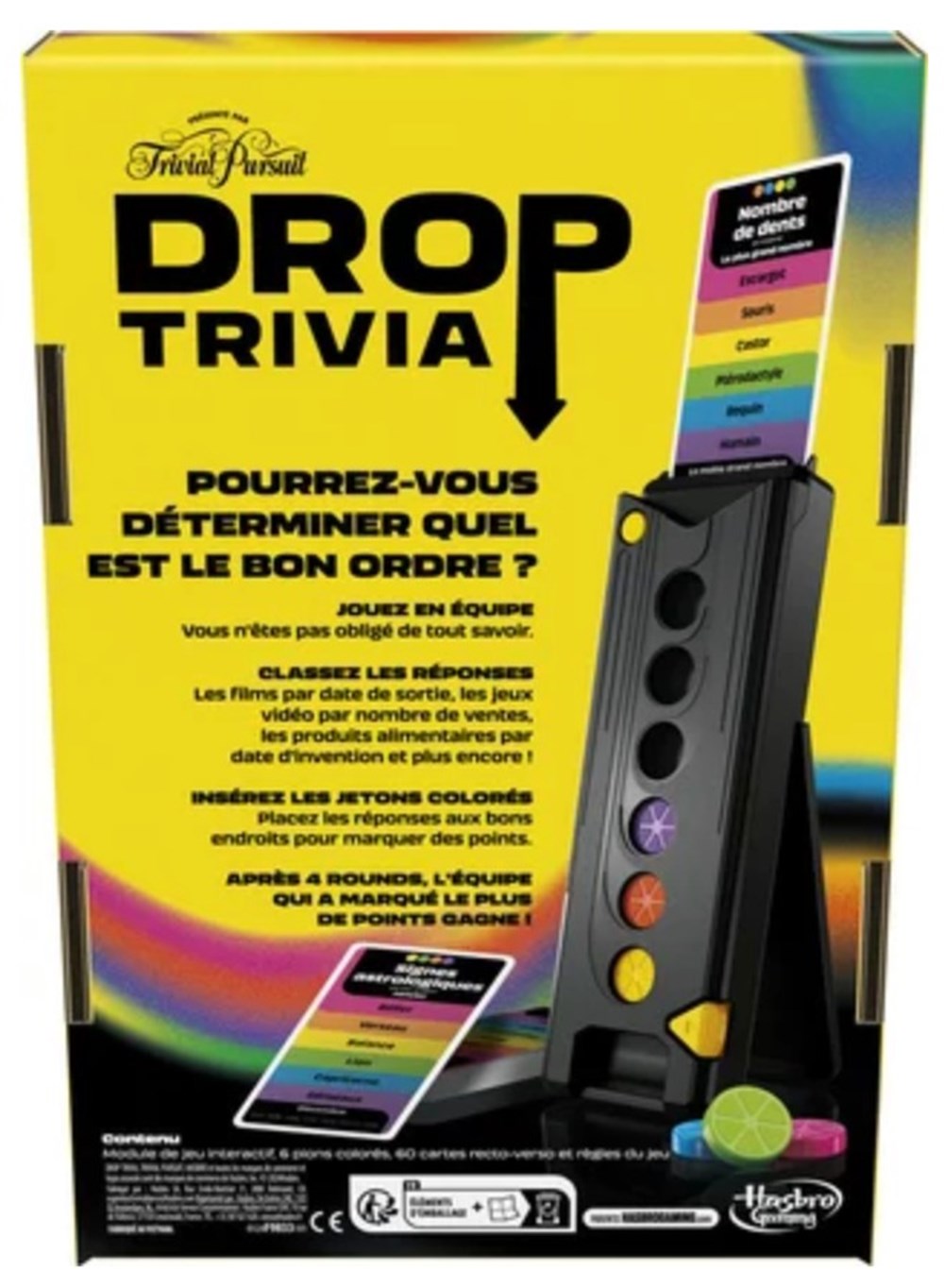 2024 -??? - Trivial pursuit edition Drop Trivia jeux de societe jouets 2024 trivial pursuit edition drop trivia