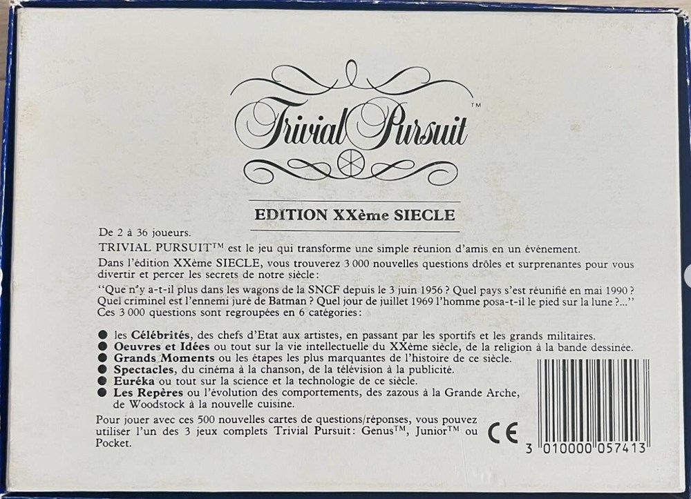 1989 - Édition Junior II - recharge 500 cartes jeux de societe jouets 1989 edition junior ii recharge 500 cartes