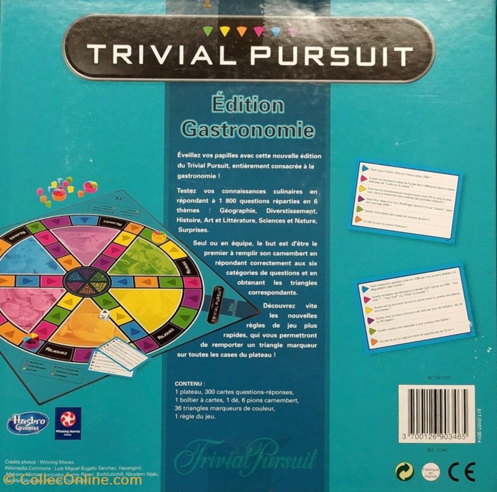 2014 - Trivial Pursuit Edition Gastronomie - jeu complet jeux de societe jouets 2014 trivial pursuit edition gastronomie jeu complet