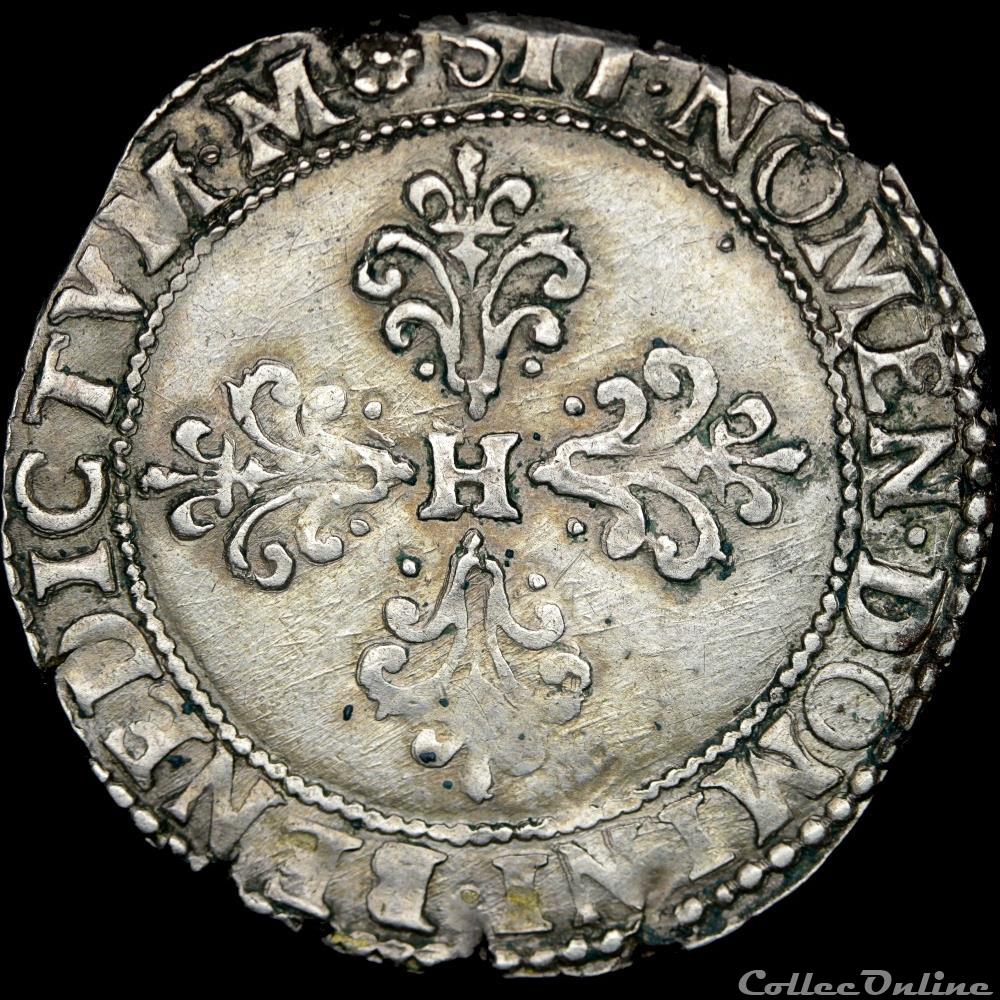 monnaie france royale henri iii la ligue 1589 1598 demi franc 1590 m toulouse