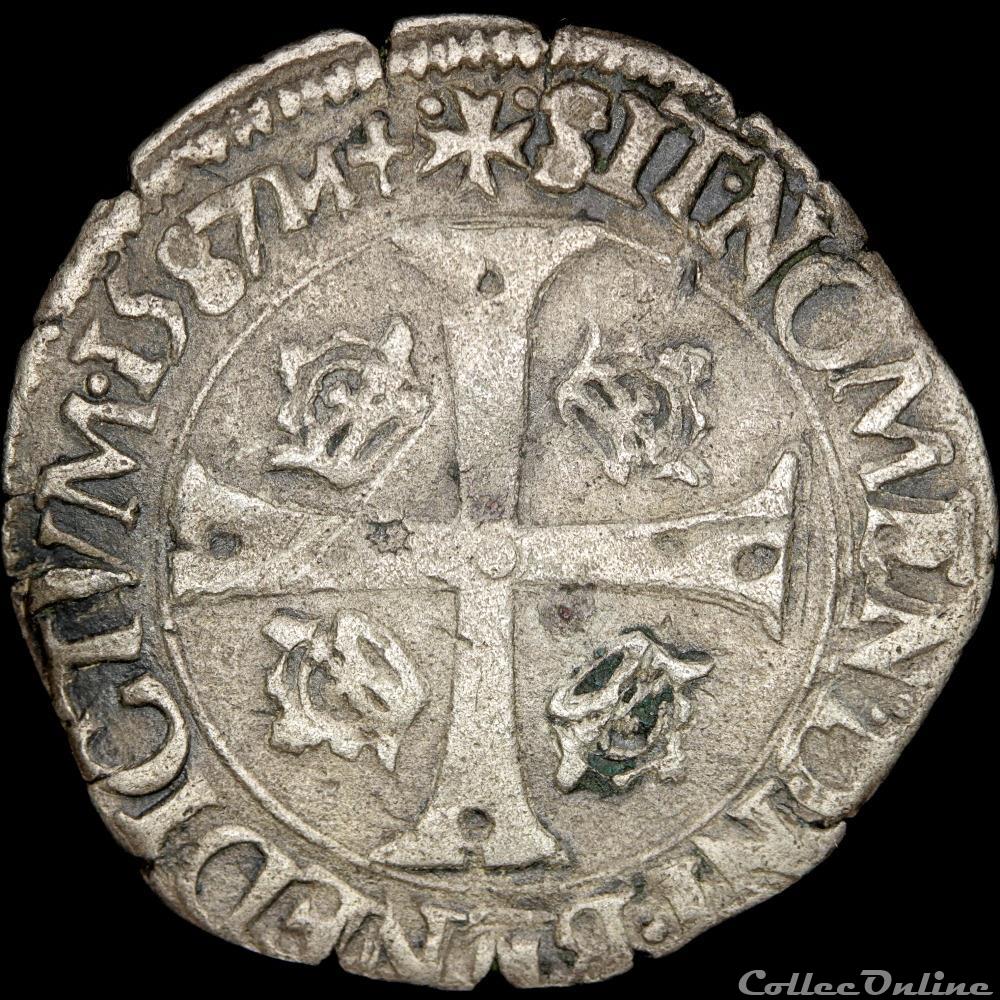 Henri III (1574-1589) - Douzain - 1587 P Dijon 2 monnaie france royale henri iii 1574 1589 douzain 1587 p dijon