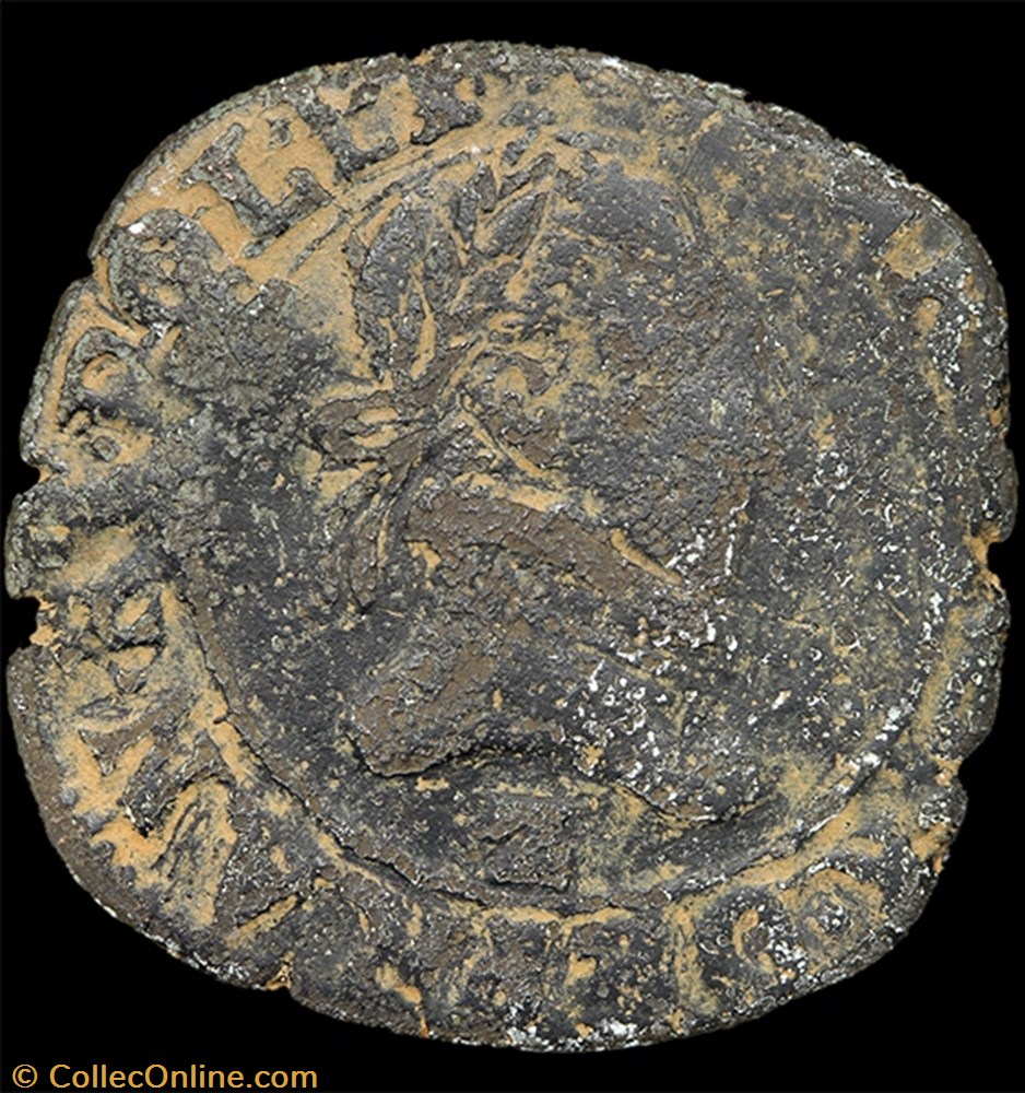 CGKL 140.B - Henri III - Double tournois 1586 Z Dauphiné 2 monnaie france royale cgkl 140 b henri iii double tournois 1586 z dauphine