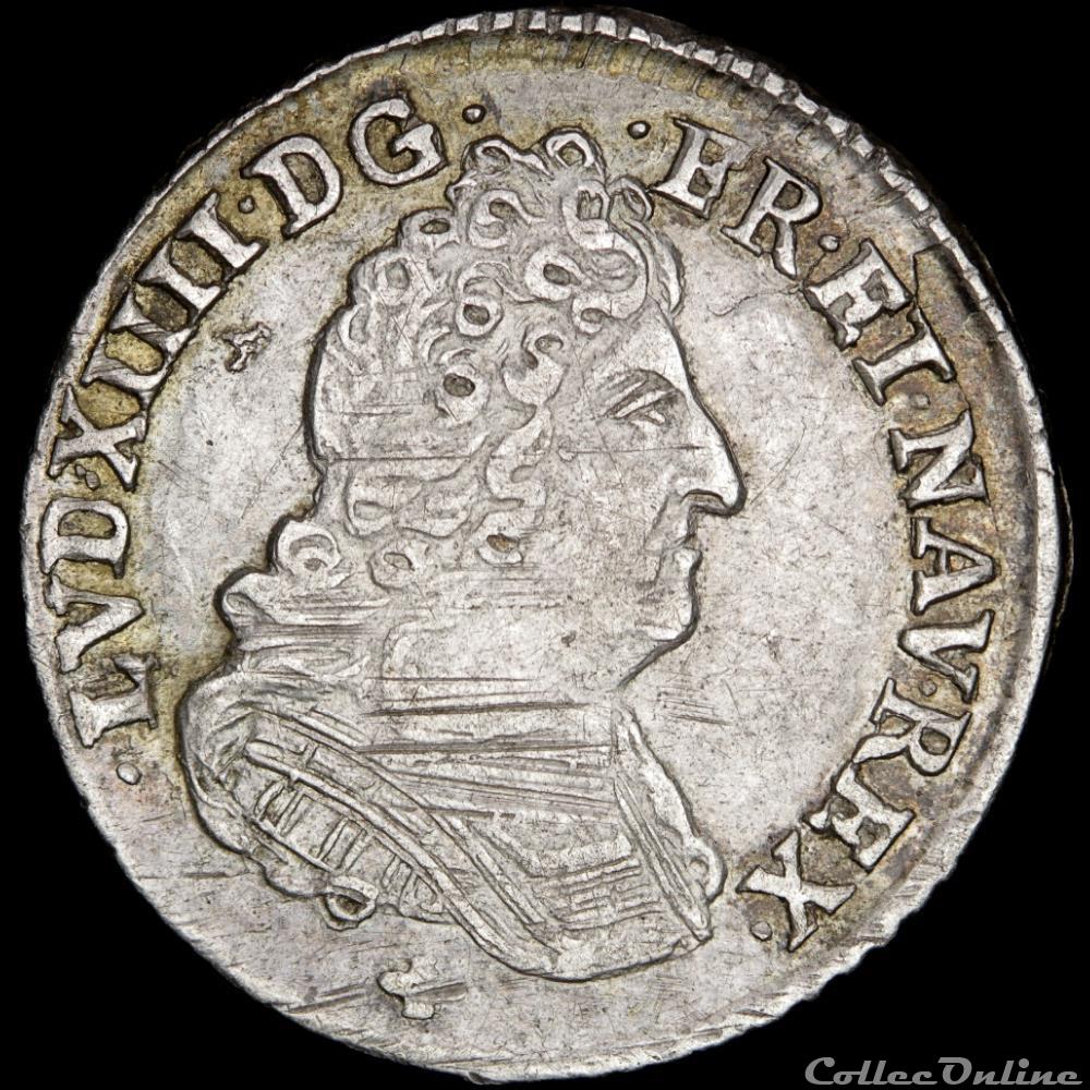 Louis XIV - Vingtième d'écu - 1712 T Nantes monnaie france royale louis xiv vingtieme ecu 1712 t nantes