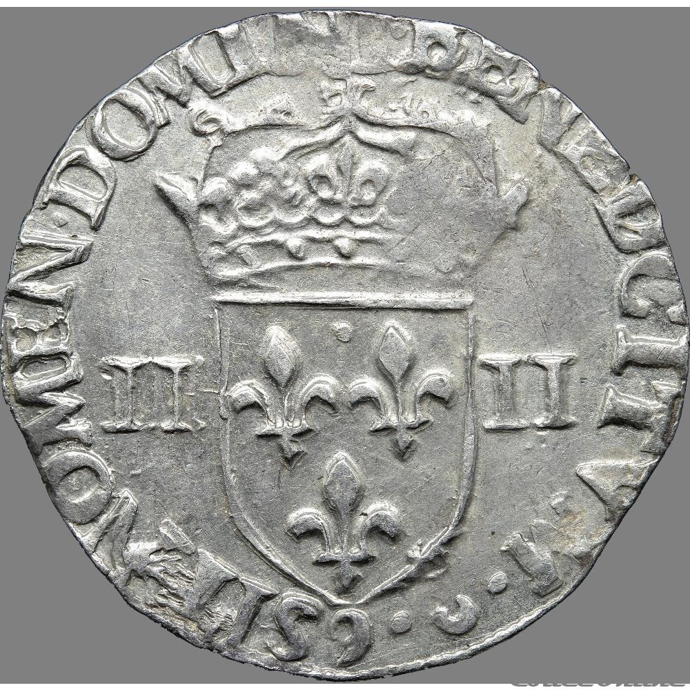 monnaie france royale henri iii quart ecu croix de face 1580 9 rennes