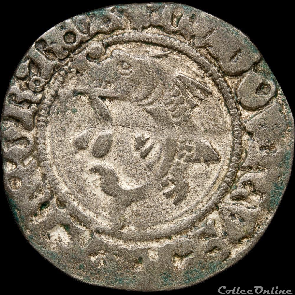 Louis XI (1461-1483) - Liard au dauphin - Paris monnaie france royale louis xi 1461 1483 liard au dauphin paris