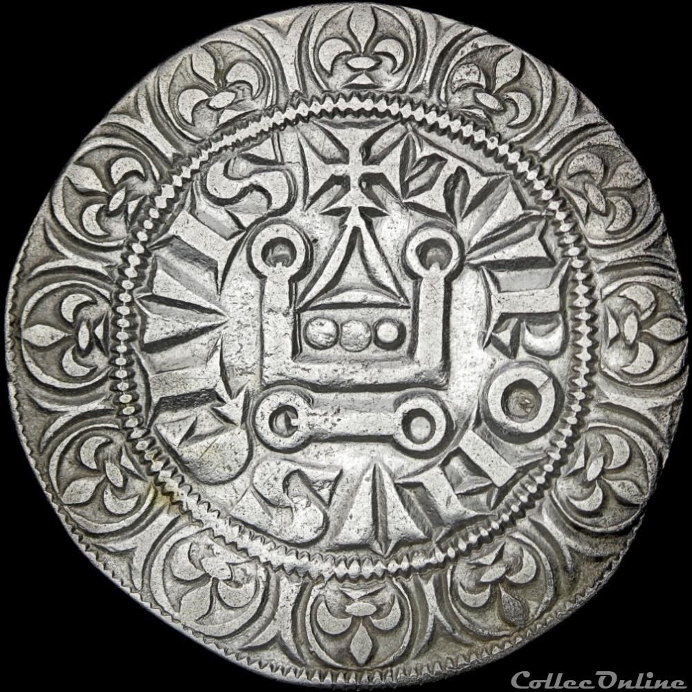 Philippe IV (1285-1314) - Gros 2 monnaie france a royale philippe iv 1285 1314 gros