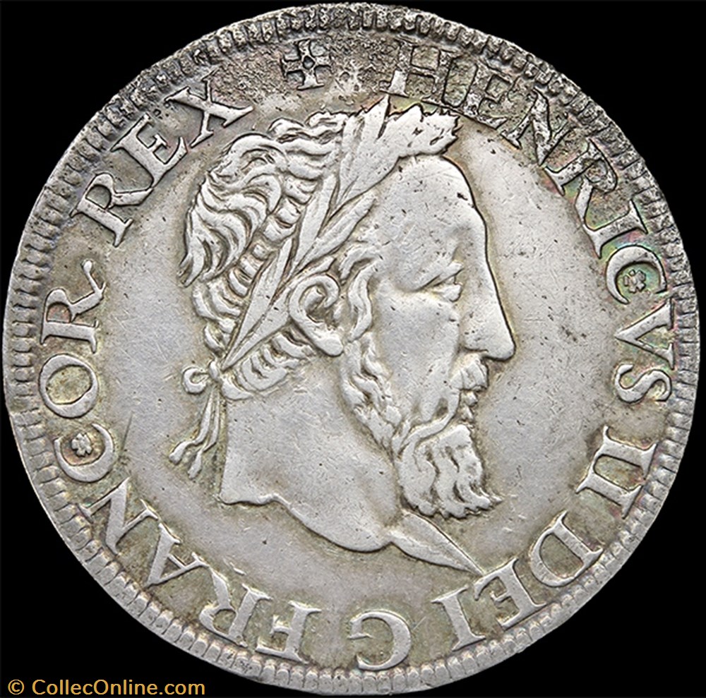 Henri II (1547-1559) - Teston - Non daté A Paris 2 monnaie france royale henri ii 1547 1559 teston non date a paris