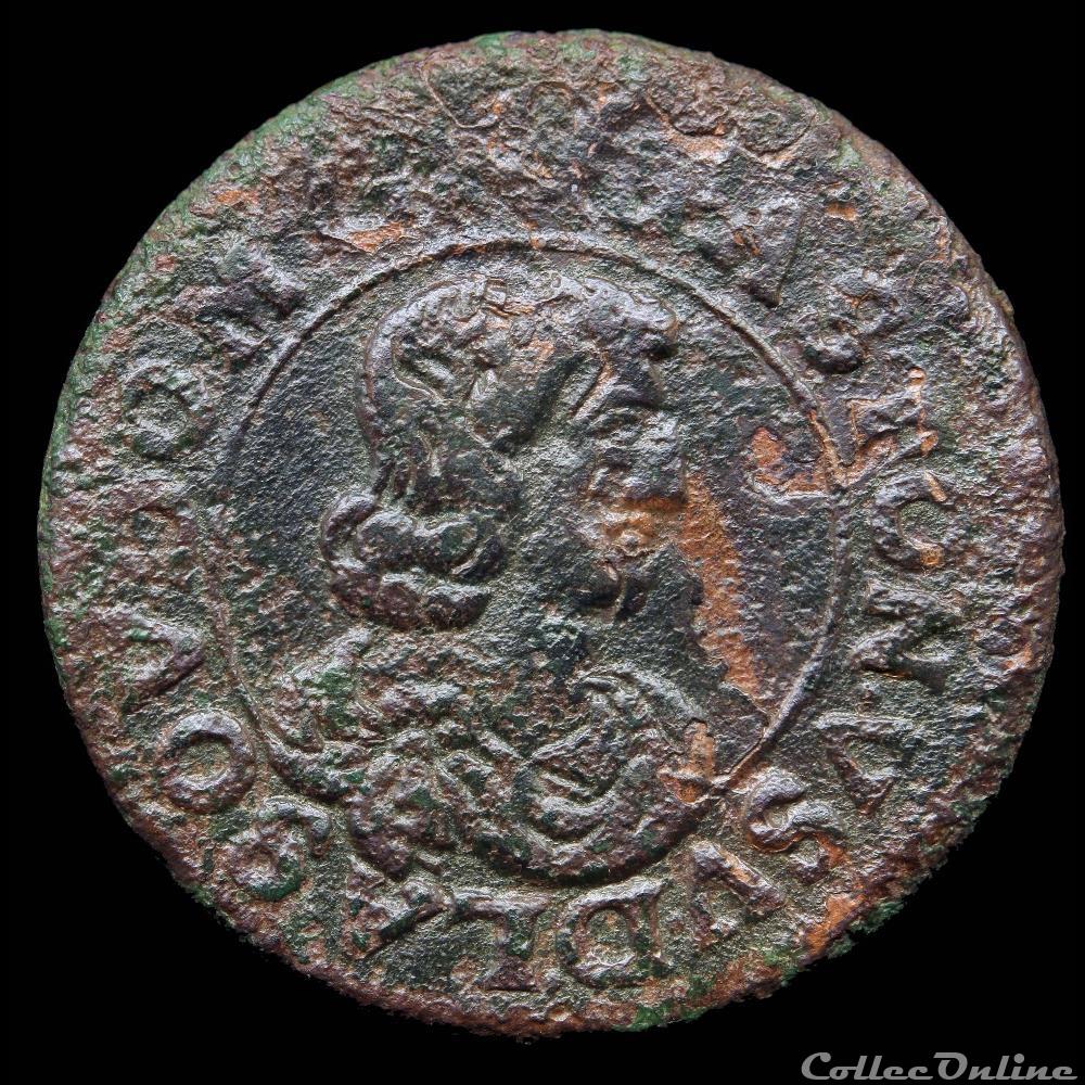 CGKL 752 - Dombes - Gaston d'Orléans (1627-1650) - Double tournois 1641 monnaie france feodale cgkl 752 dombes gaston orleans 1627 1650 double tournois 1641