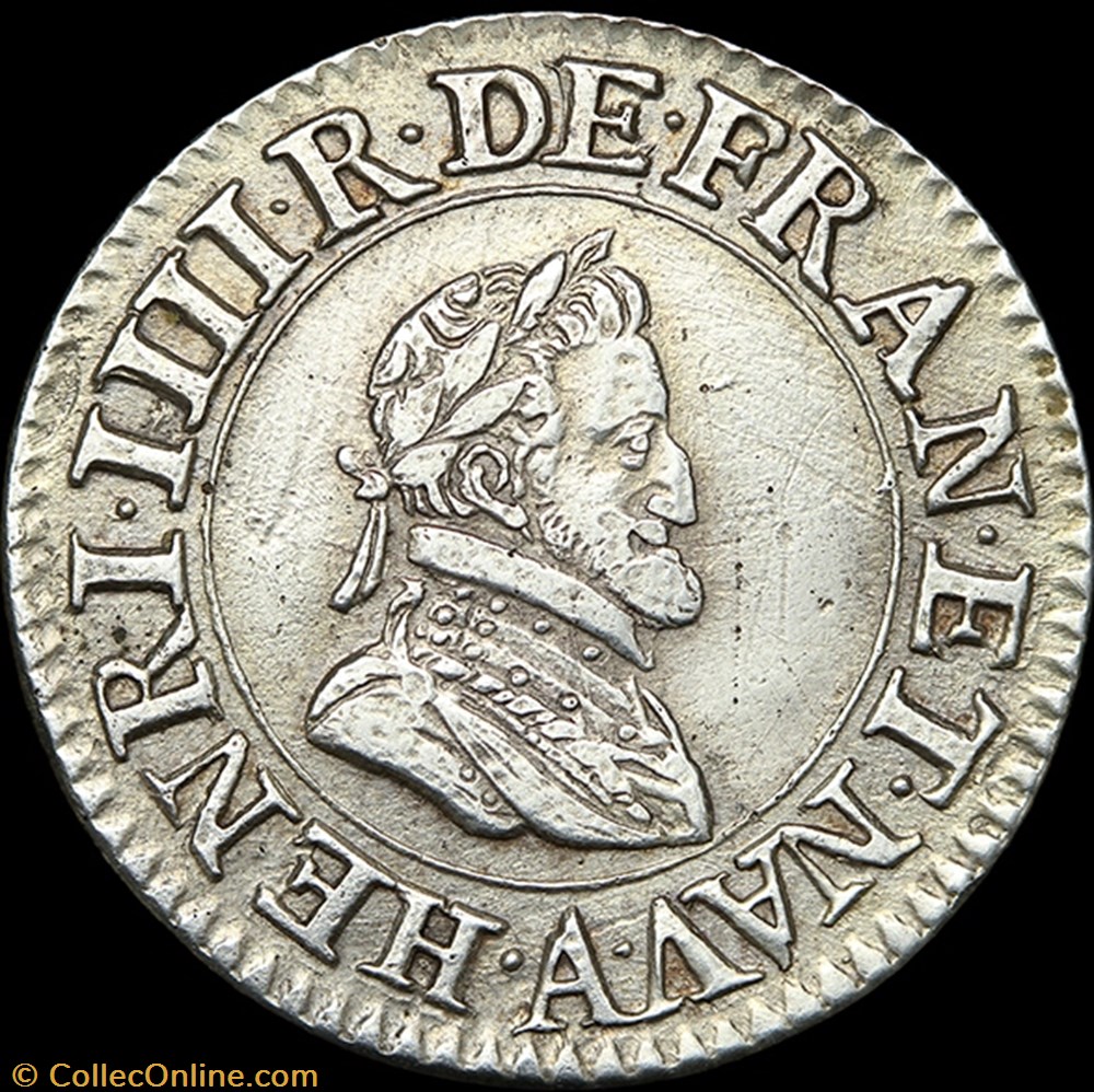CGKL 222 - Henri IV - Essai en argent du double tournois 1605 A Paris 2 monnaie france royale cgkl 222 henri iv essai en argent du double tournois 1605 a paris