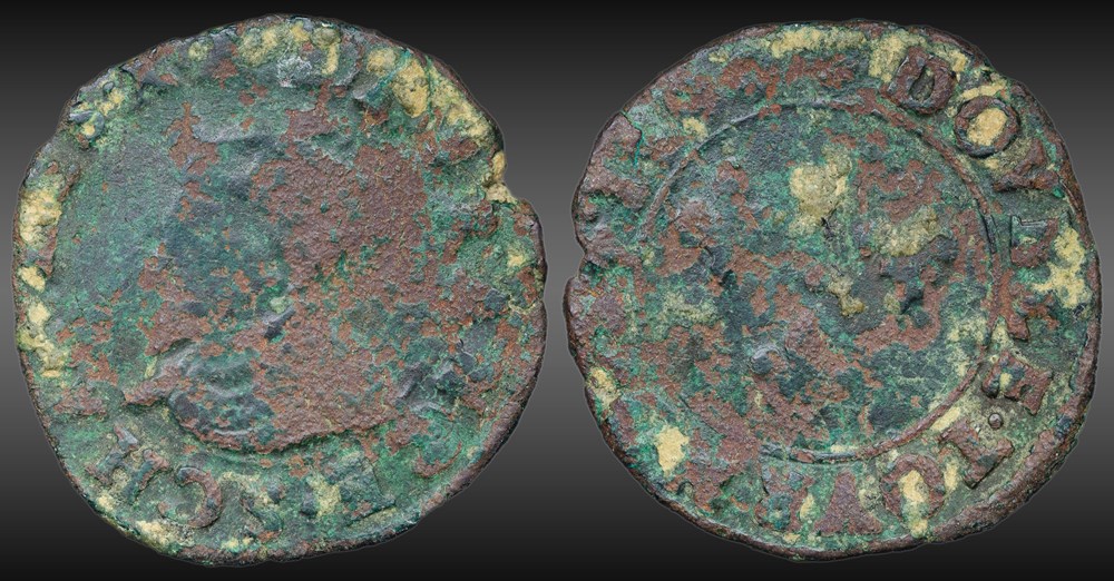 monnaies europe medievale france royales cgkl 150 charles x double tournois 1590 s troyes
