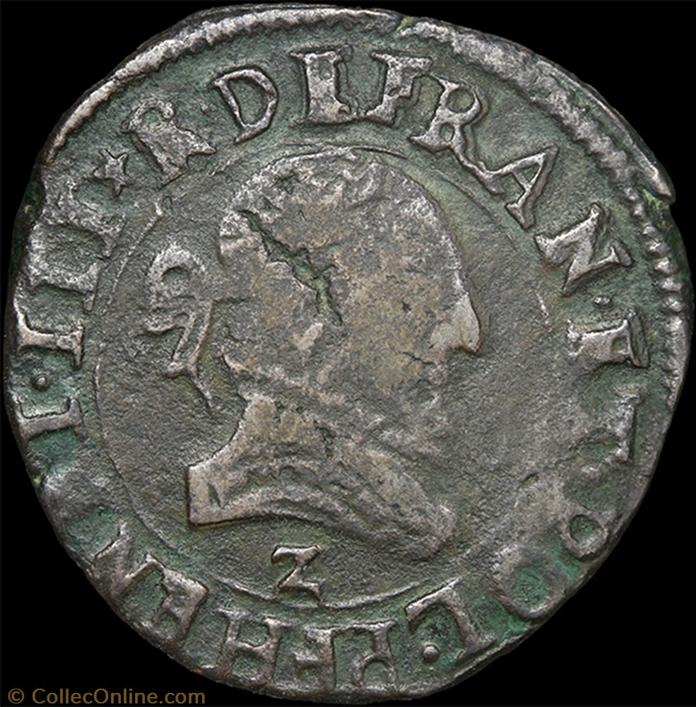monnaie france royale cgkl 140 a henri iii double tournois 1585 z dauphine