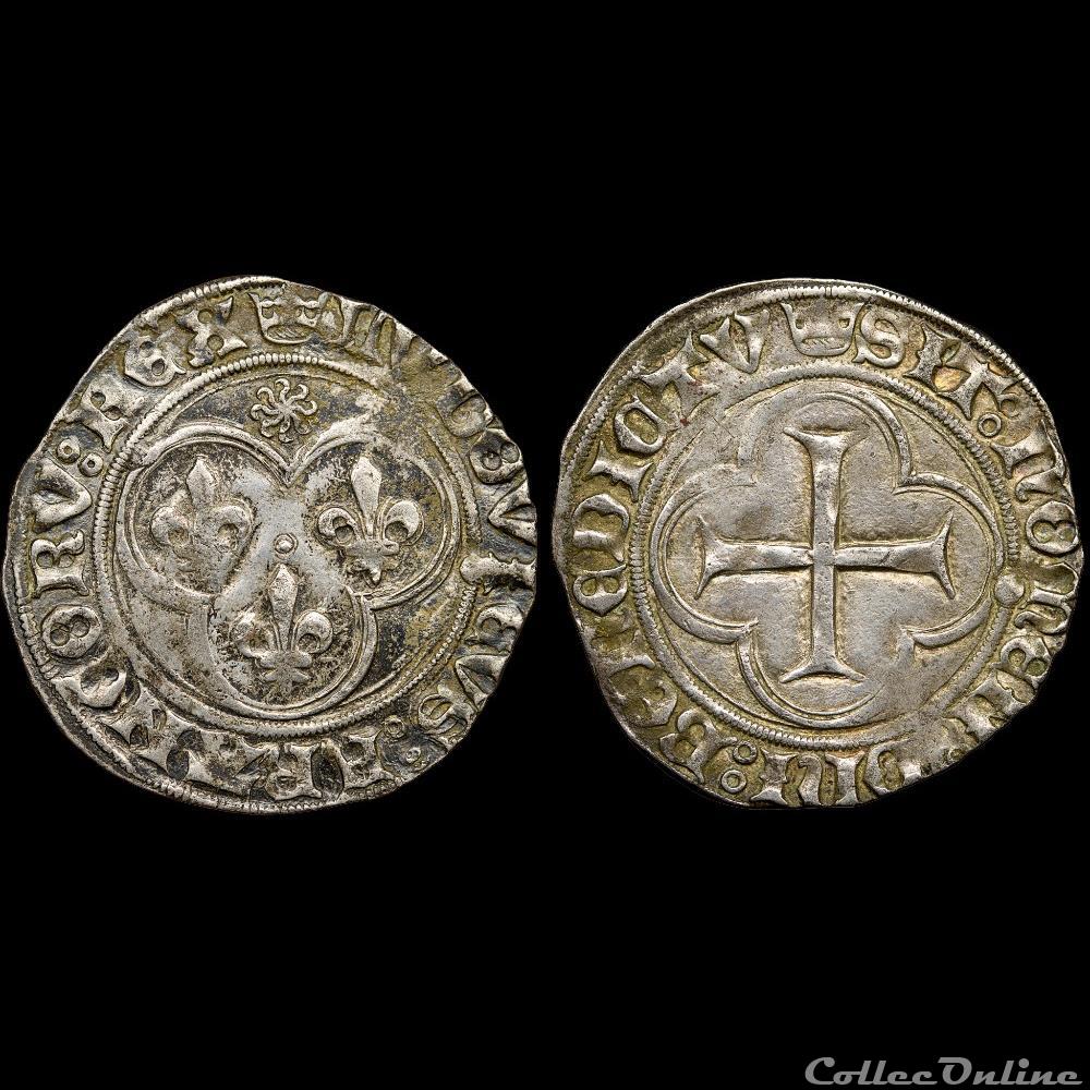 monnaie france royale louis xi 1461 1483 blanc au soleil tours