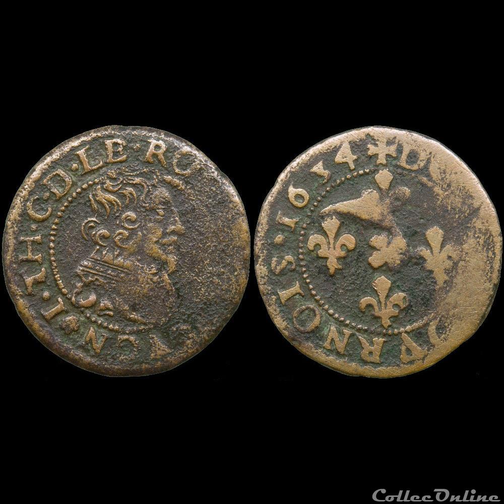 CGKL 676 - Cugnon - Jean-Théodore - 1634 - légende a1 3 monnaie france feodale cgkl 676 cugnon jean theodore 1634 legende a1
