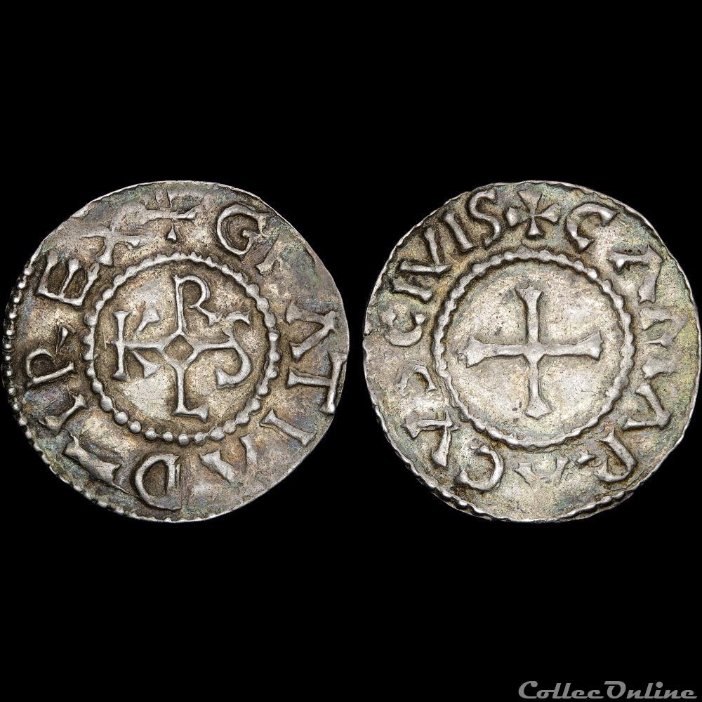 Charles II le Chauve (843-877) - Denier - Cambrai 3 monnaie france carolingienne charles ii le chauve 843 877 denier cambrai