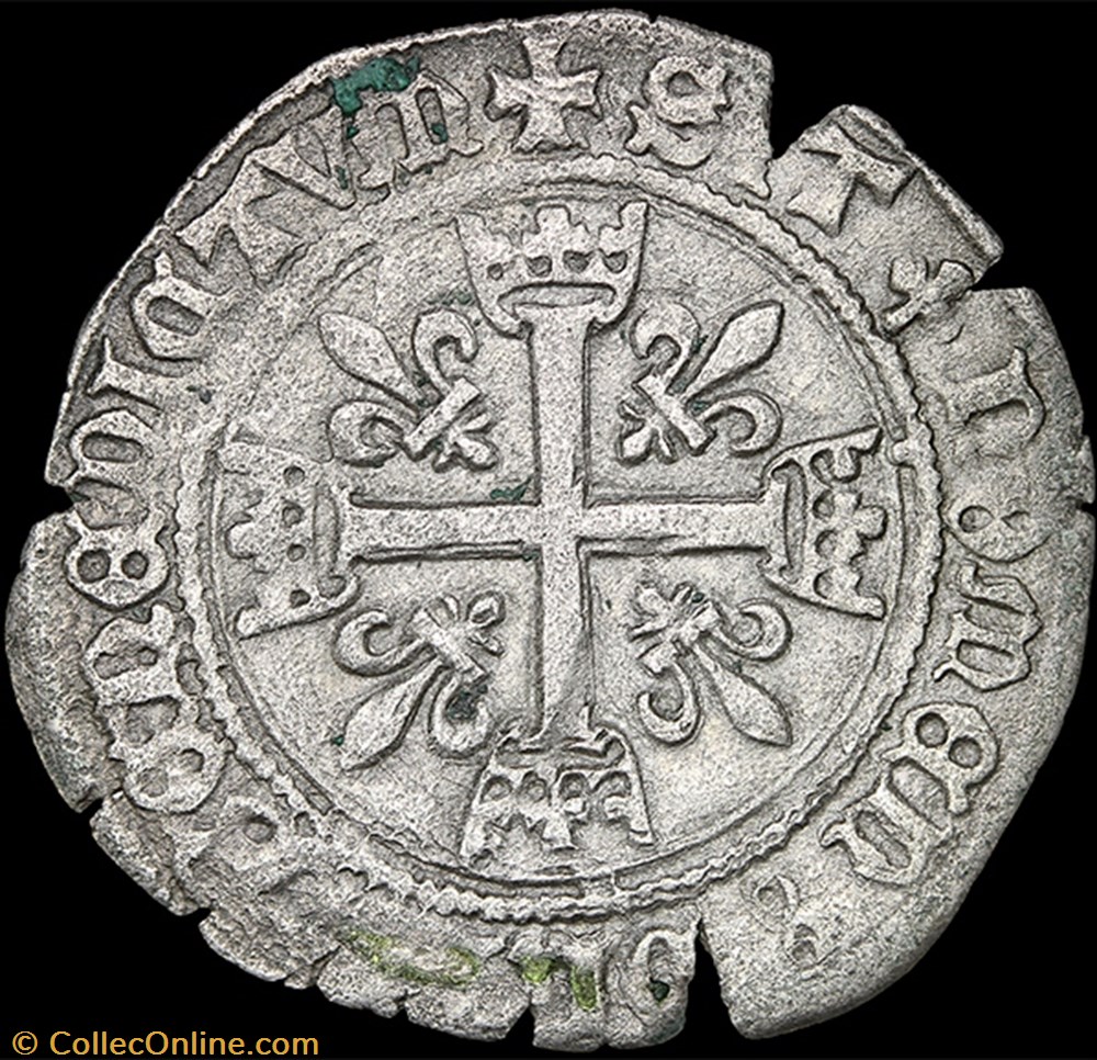 Charles VIII (1483-1498) - Karolus - Montpellier 3 monnaie france royale charles viii 1483 1498 karolus montpellier