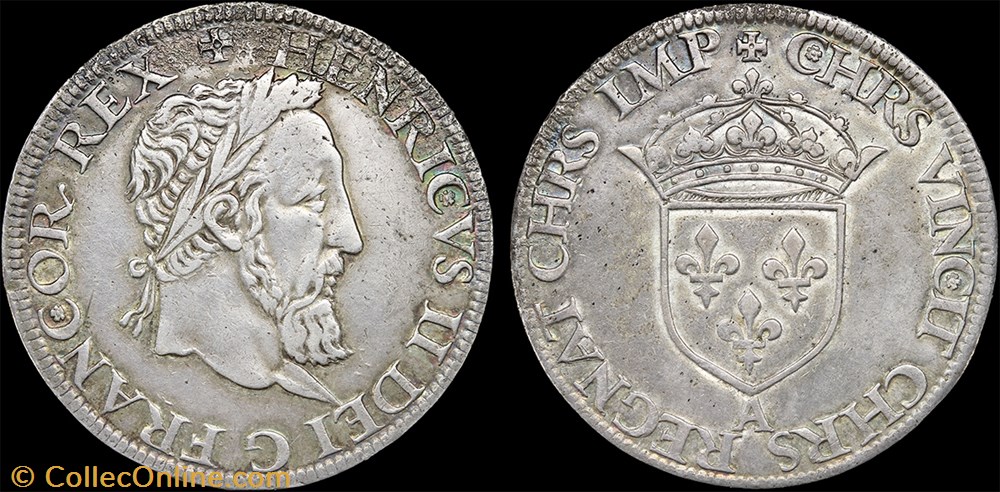 Henri II (1547-1559) - Teston - Non daté A Paris monnaie france royale henri ii 1547 1559 teston non date a paris