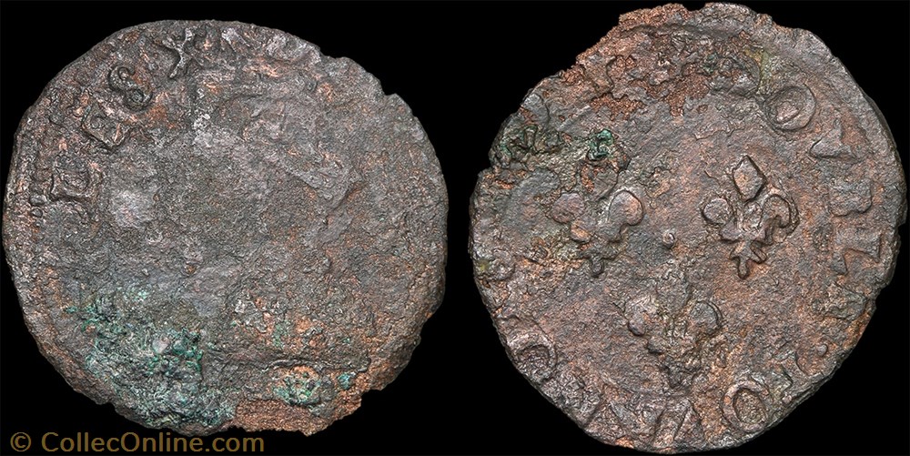 CGKL 146 - Charles X - Double tournois monnaie france royale cgkl 146 charles x double tournois