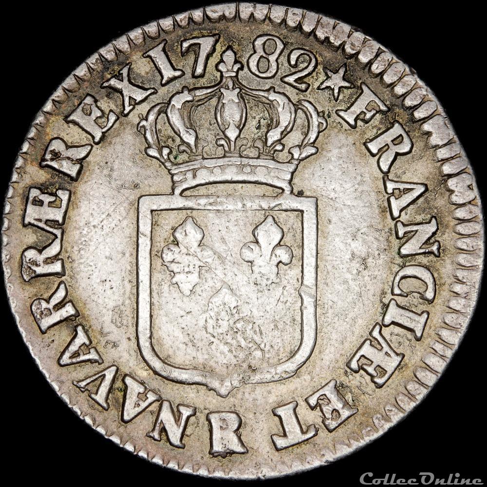 Louis XVI - Sol à l'écu argenté - 1782 R Orléans 2 monnaie france royale louis xvi sol a ecu argente 1782 r orleans