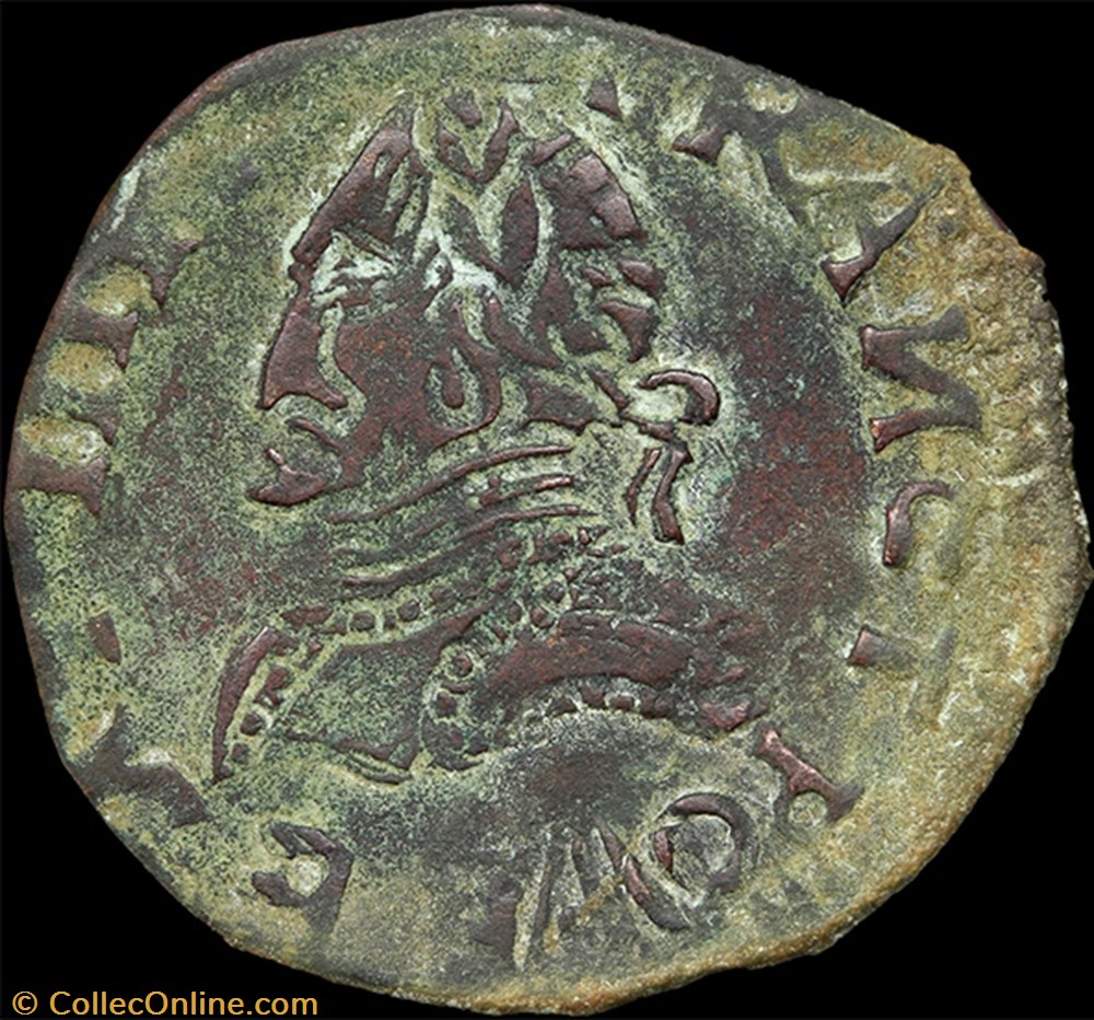 CGKL 18 - Henri III - Double tournois faux d'époque 2 monnaie france royale cgkl 18 henri iii double tournois faux epoque