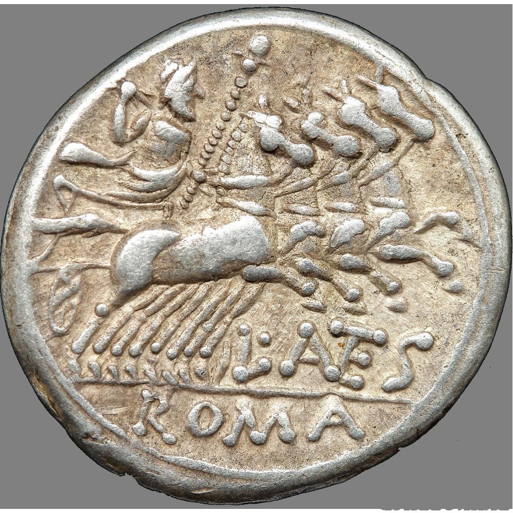 Gens Antestia - Denier - L. Antestius Gragulus (c.124 av. J.C) 2 monnaie antique romaine gens antestia denier l antestius gragulus c 124 av j c