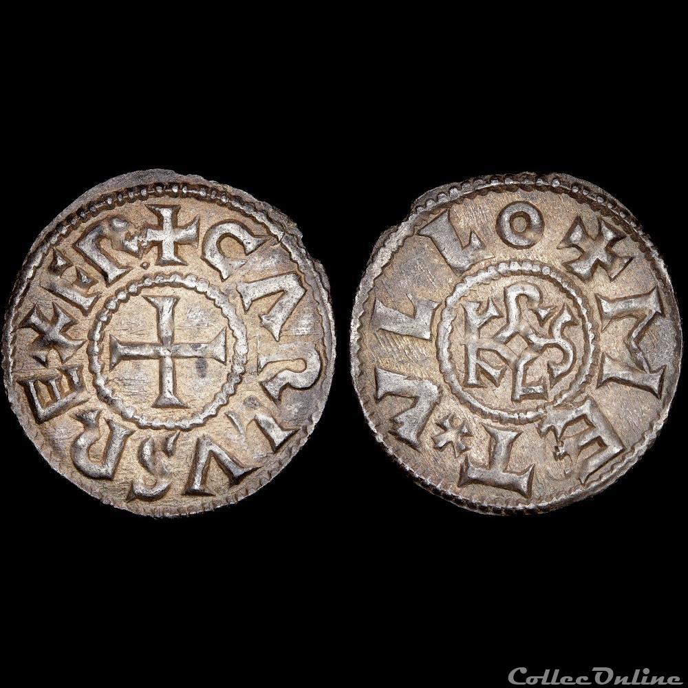 Charles II le Chauve (843-877) - Denier - Melle 3 monnaies europe medievale france carolingiennes charles ii le chauve 843 877 denier melle