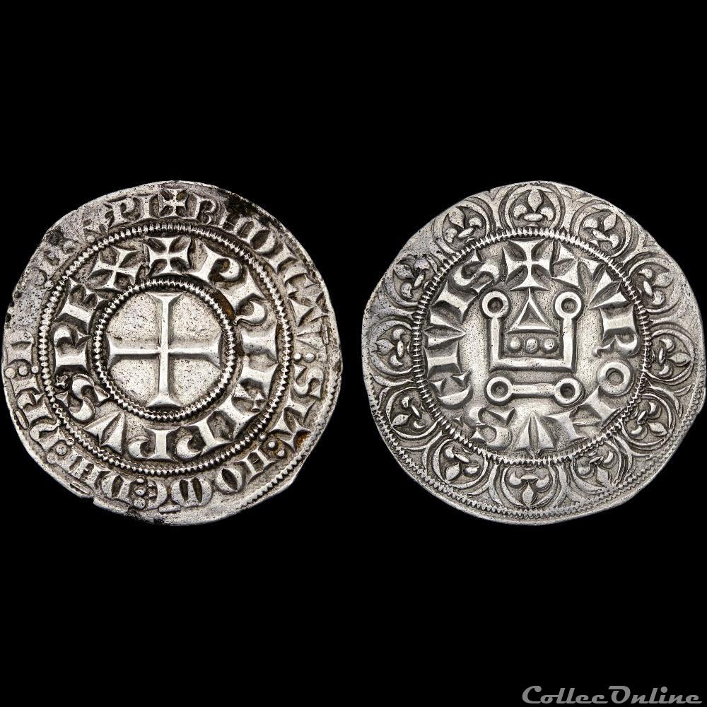 Philippe IV (1285-1314) - Gros 3 monnaie france a royale philippe iv 1285 1314 gros