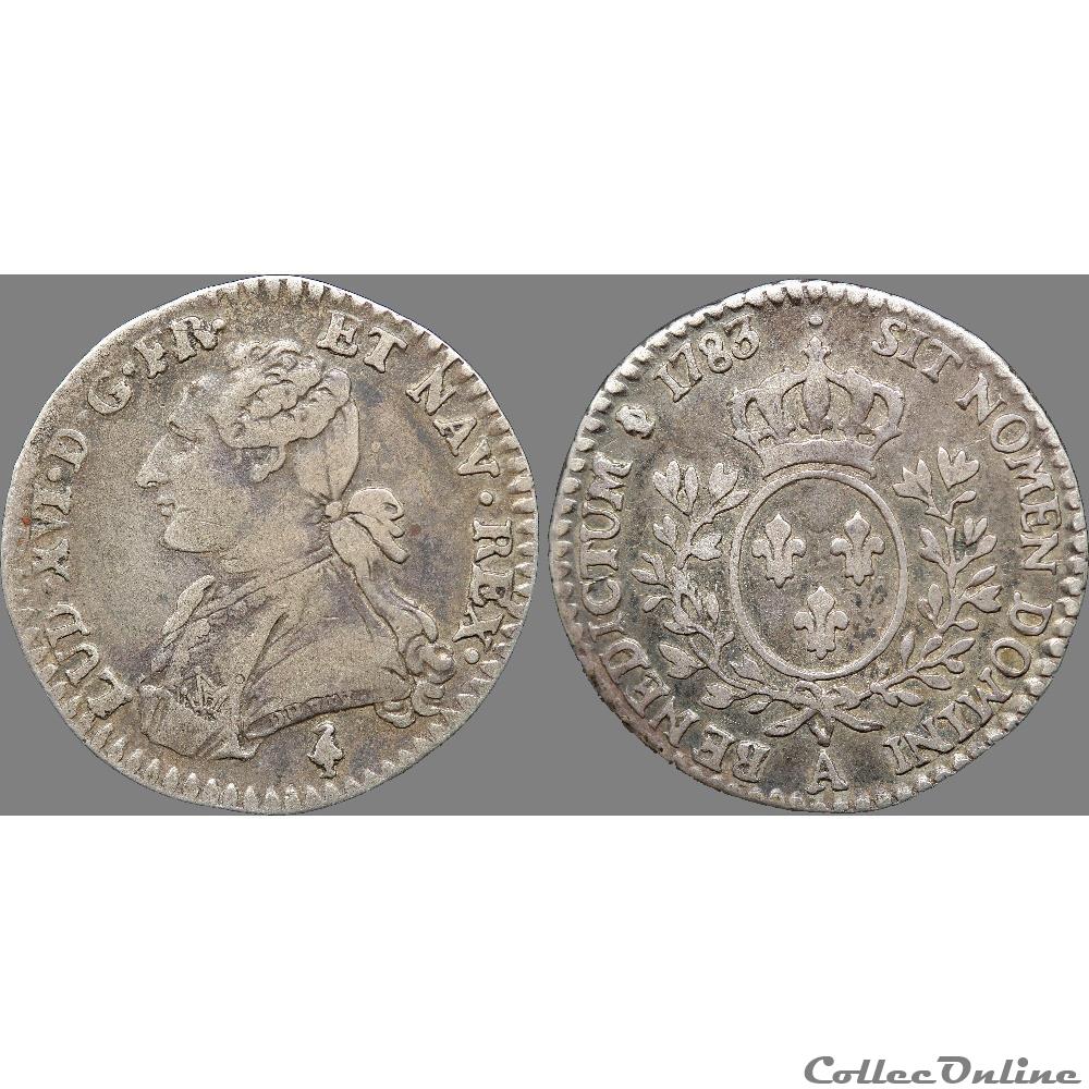 Louis XVI - Dixième d'écu aux branches d'olivier - 1783 A Paris 3 monnaie france royale louis xvi dixieme ecu aux branches olivier 1783 a paris