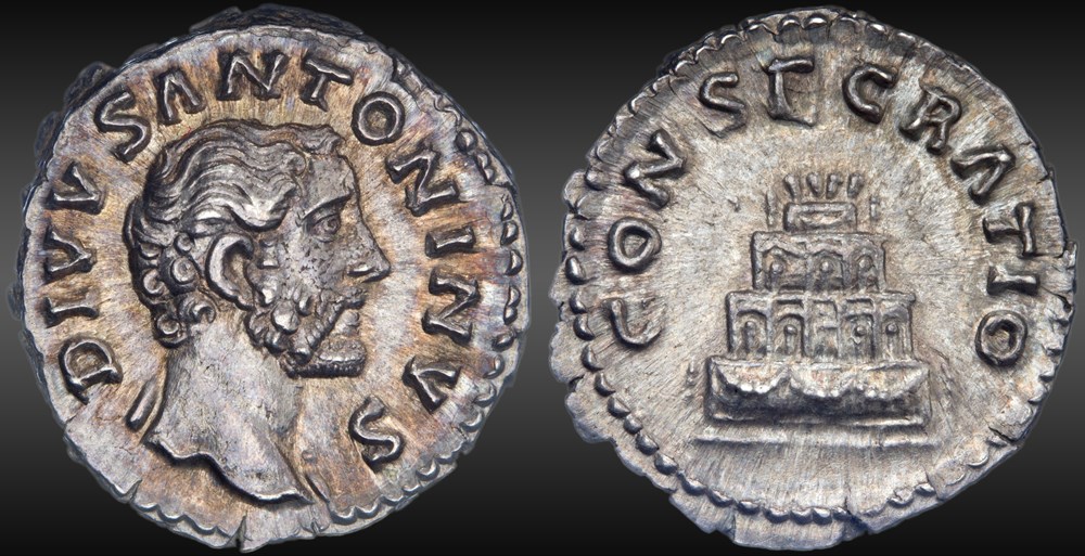 Antonin le Pieux (138-161) - Denier - CONSECRATIO monnaie antiquite av jc ap romaine republicaine imperiale antonin le pieux 138 161 denier consecratio