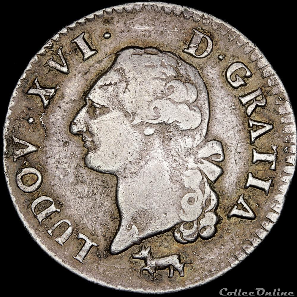 Louis XVI - Sol à l'écu argenté - 1782 R Orléans monnaie france royale louis xvi sol a ecu argente 1782 r orleans