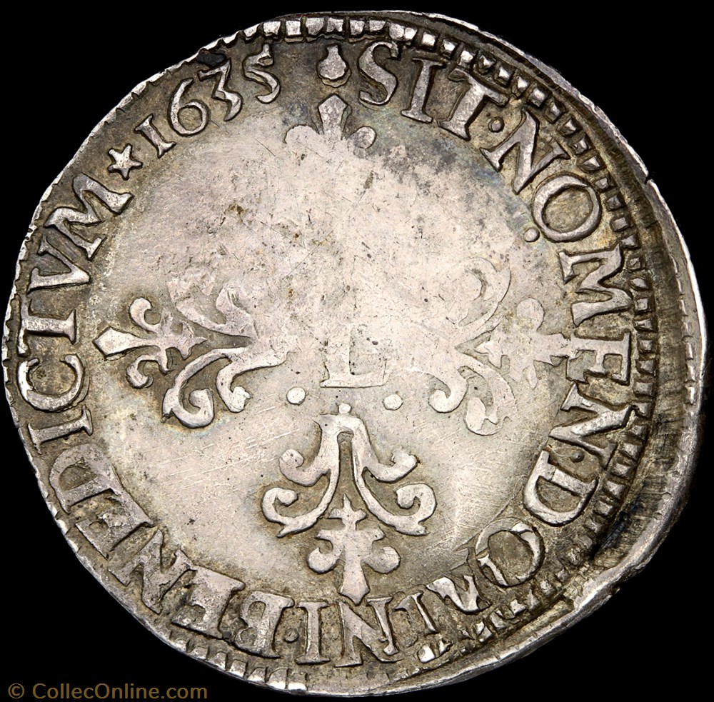 Louis XIII - Demi-franc dit "au buste juvénile"- 1635 M Toulouse 2 monnaie france royale louis xiii demi franc dit au buste juvenile 1635 m toulouse