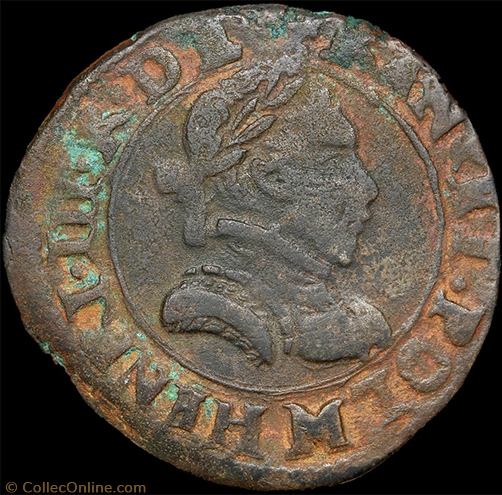 CGKL 124 - Henri III - Double tournois non daté M Toulouse 2 monnaie france royale cgkl 124 henri iii double tournois non date m toulouse