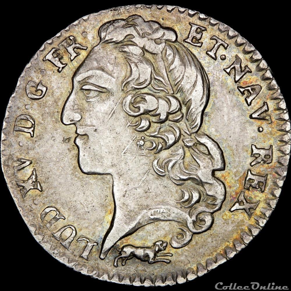 Louis XV - Dixième d'écu - 1756 R Orléans monnaie france royale louis xv dixieme ecu 1756 r orleans