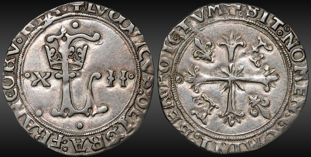 monnaies europe medievale france royales louis xii 1498 1515 dizain paris