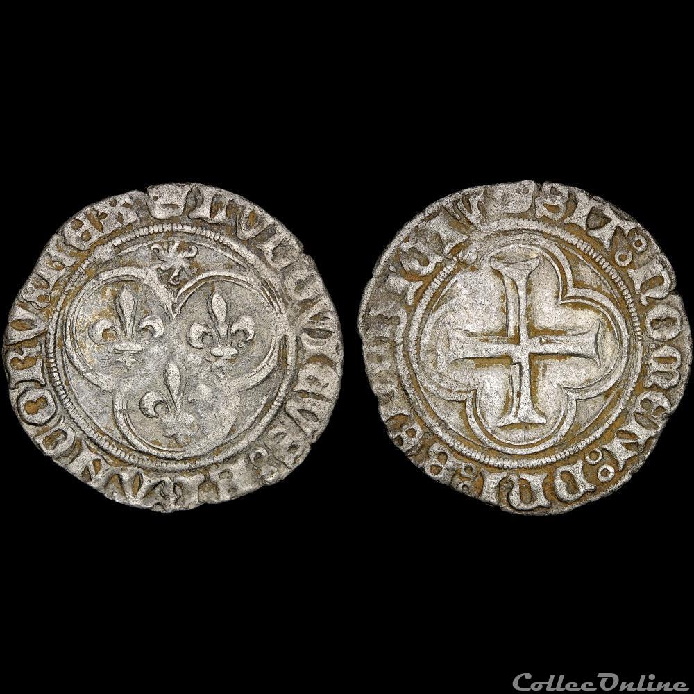 Louis XI (1461-1483) - Petit blanc - Saint-Lô 3 monnaie france royale louis xi 1461 1483 petit blanc saint lo