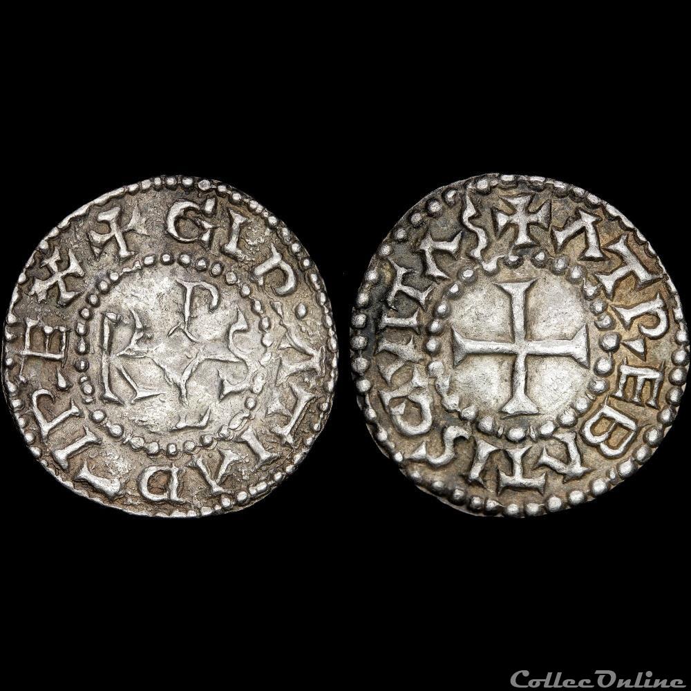 Charles II le Chauve (843-877) - Denier - Arras 3 monnaie france carolingienne charles ii le chauve 843 877 denier arras