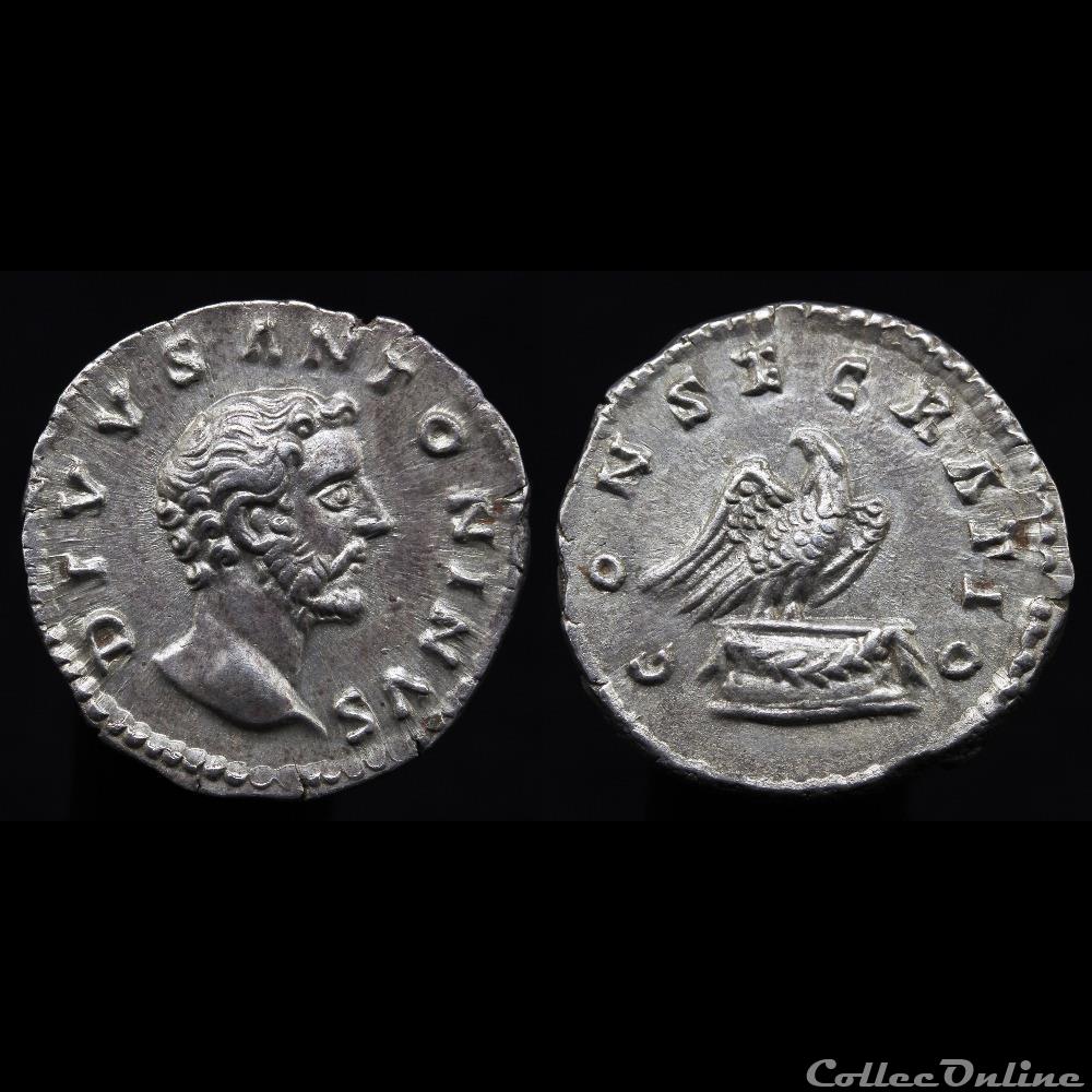 Antonin le Pieux (138-161) - Denier - Consecratio 2 monnaie antique romaine antonin le pieux 138 161 denier consecratio