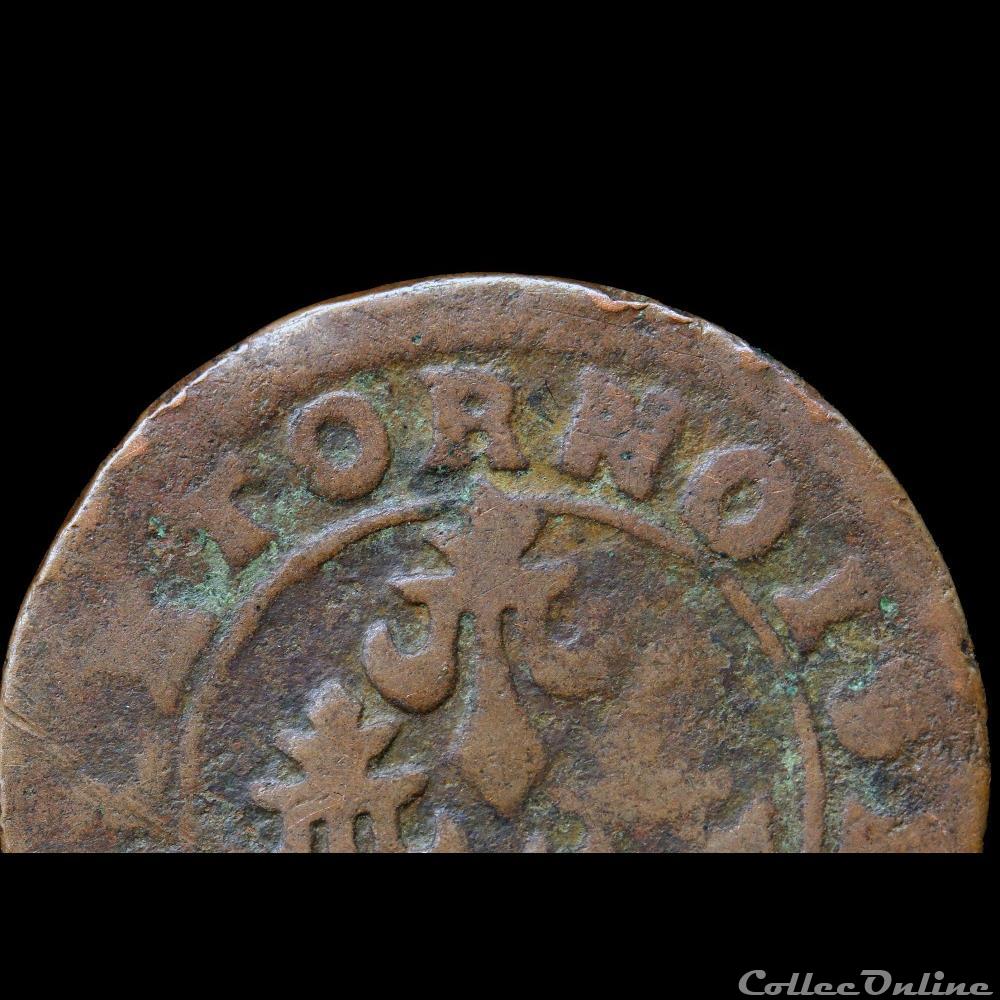 CGKL 752 - Dombes - Gaston d'Orléans (1627-1650) - Double tournois 1641 2 monnaie france feodale cgkl 752 dombes gaston orleans 1627 1650 double tournois 1641