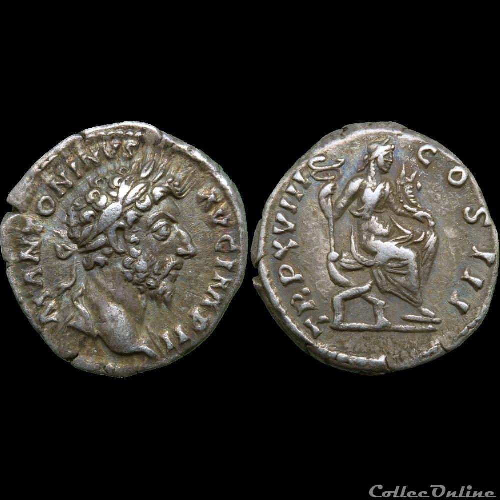 Marc Aurèle (139-180) - Denier - TR P XVIII COS III 3 monnaie antique romaine marc aurele 139 180 denier tr p xviii cos iii