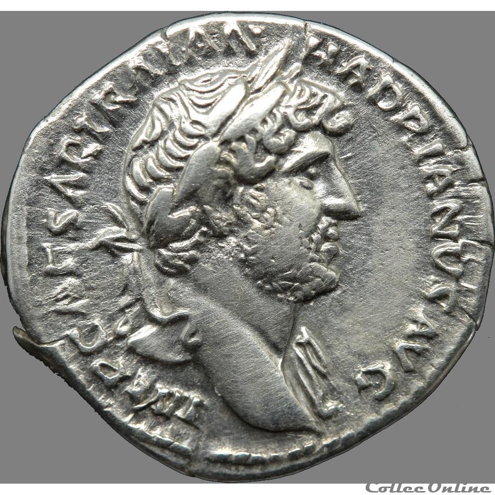 Hadrien (117-138) - Denier - monnaie antique romaine hadrien 117 138 denier