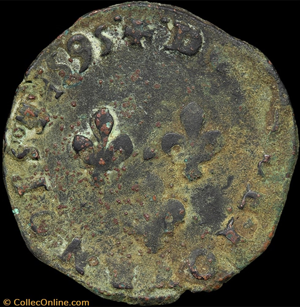monnaie france a royale cgkl 208 henri iv double tournois 1595 n montpellier