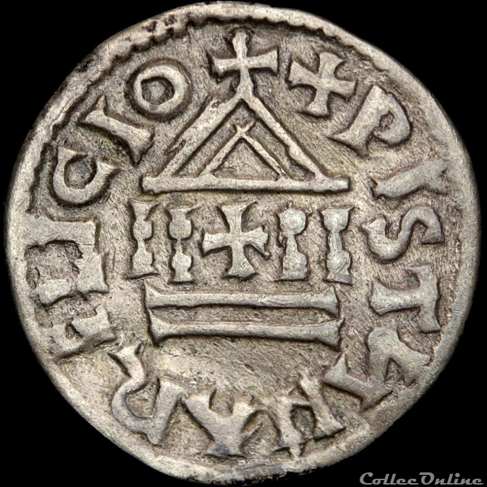monnaie france carolingienne charles ii le chauve 843 877 obole