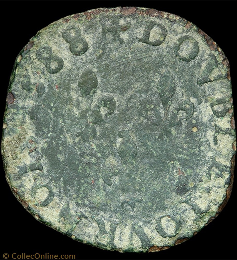 CGKL 96 - Henri III - Double tournois 1588 G Poitiers 3 monnaie france a royale cgkl 96 henri iii double tournois 1588 g poitiers
