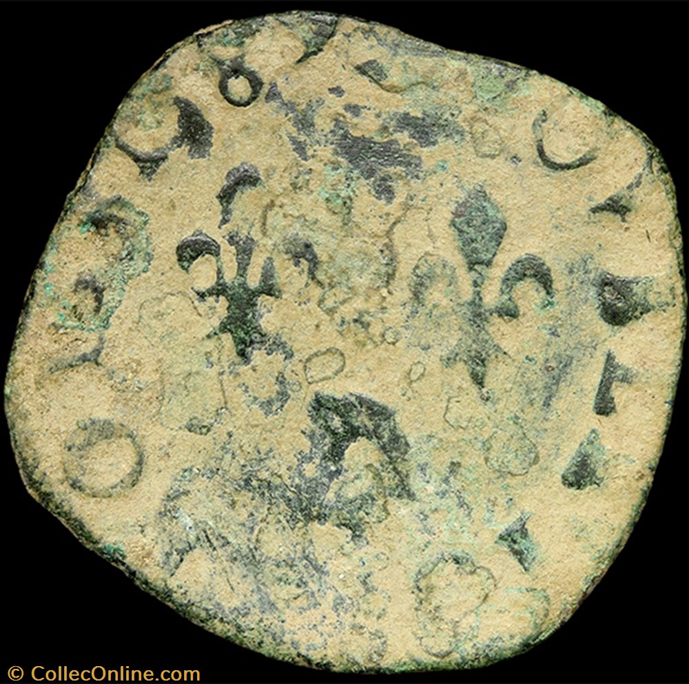 CGKL 140.C - Henri III - Double tournois 1589 Z Dauphiné 3 monnaie france royale cgkl 140 c henri iii double tournois 1589 z dauphine