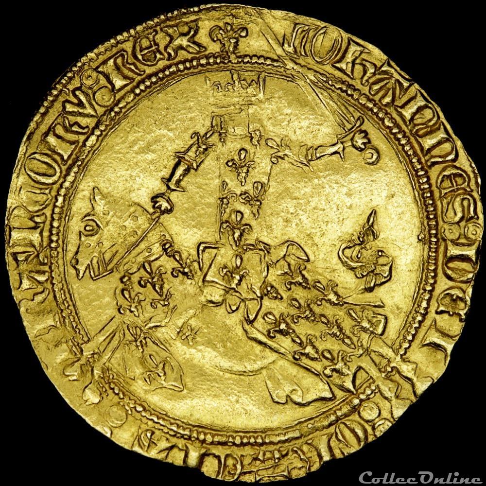 Jean II (1350-1364) - Franc à cheval monnaie france royale jean ii 1350 1364 franc a cheval