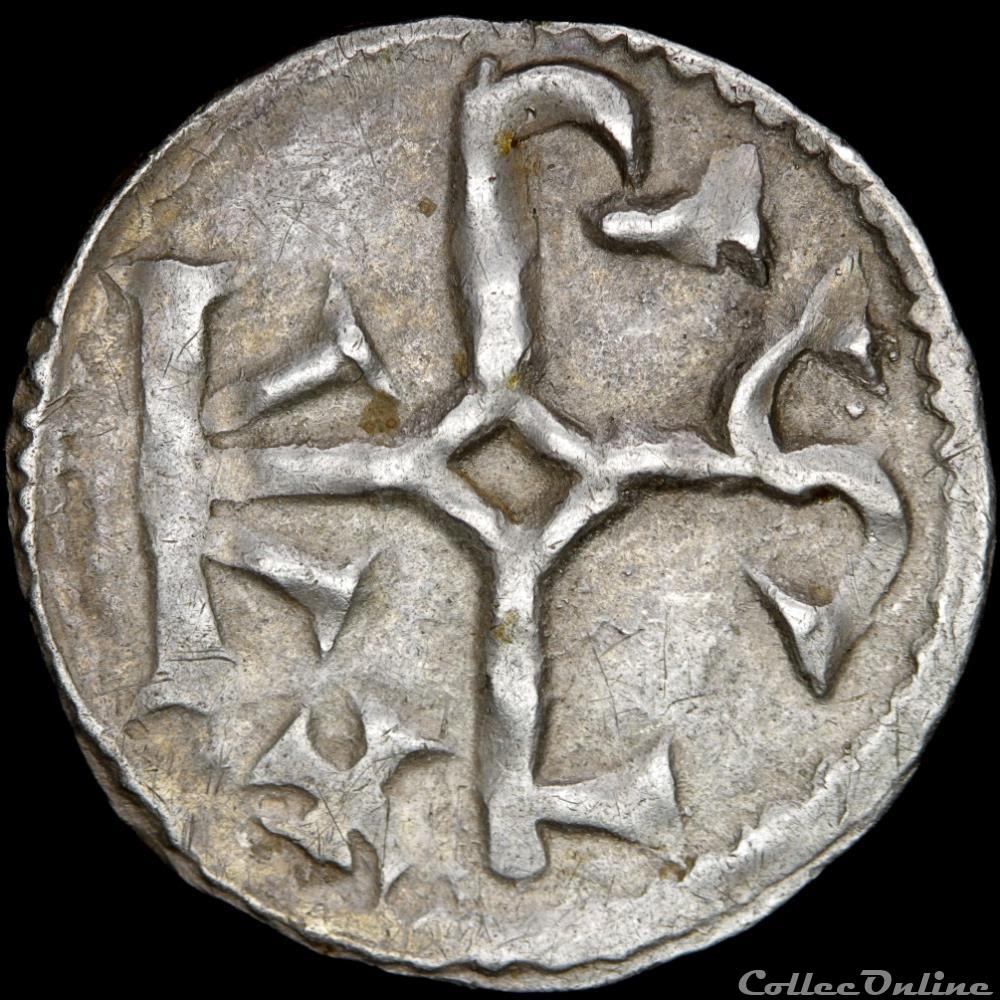Charles II le Chauve (843-877) - Obole - Melle monnaie france carolingienne charles ii le chauve 843 877 obole melle
