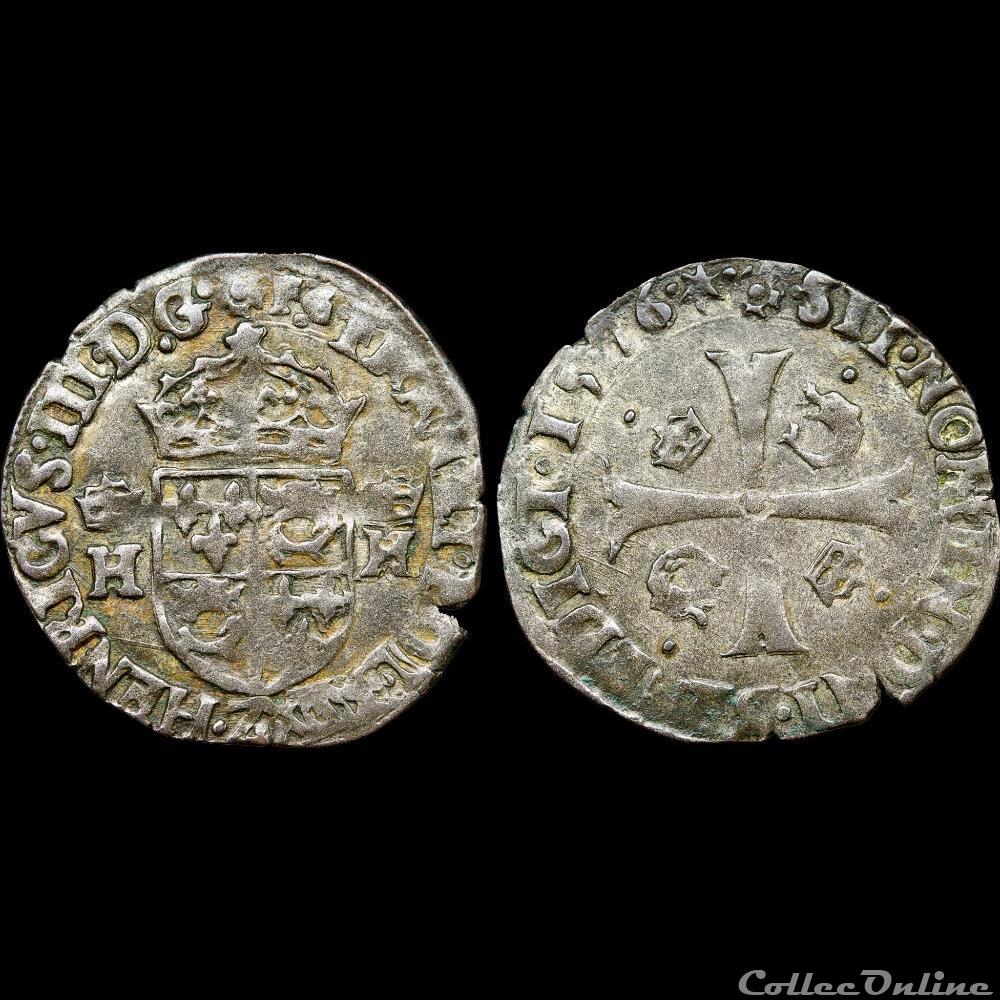 monnaie france royale henri iii 1574 1589 douzain du dauphine 1576 z grenoble