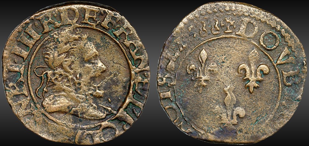monnaies france royales cgkl 6 henri iii double tournois 1588 x amiens