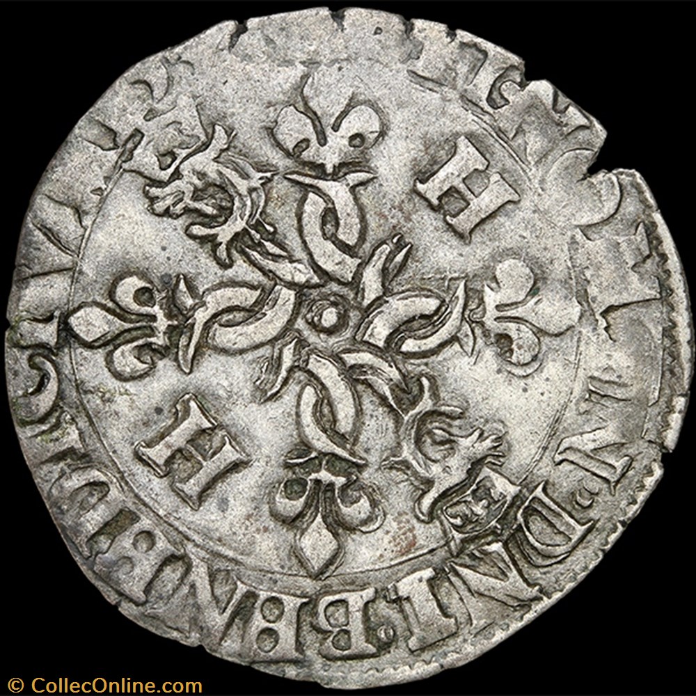 monnaie france royale henri ii 1547 1559 douzain du dauphine 155 y romans