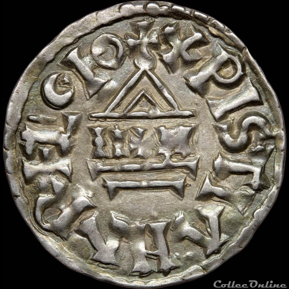 Charles II le Chauve (843-877) - Denier au temple - Orléans 2 monnaie france carolingienne charles ii le chauve 843 877 denier au temple orleans