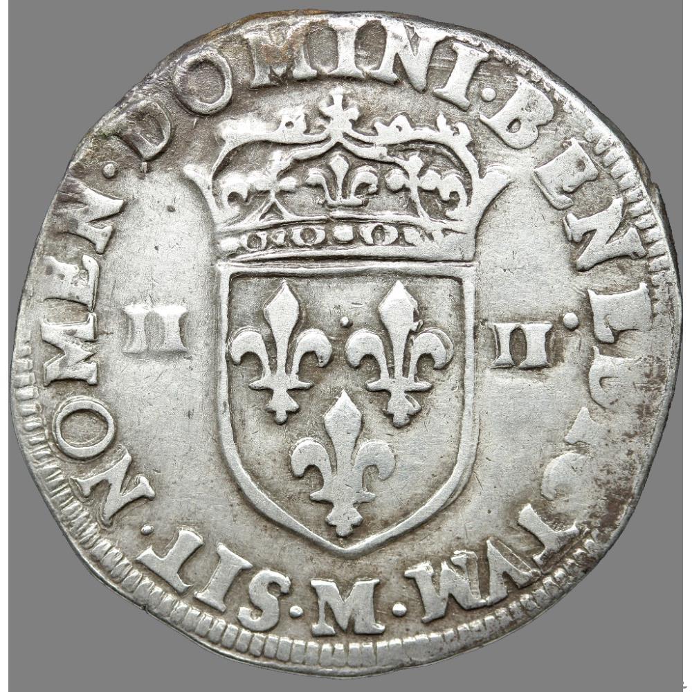 Henri IV - Quart d'écu, croix feuillue de face - 1596 M Toulouse 2 monnaie france royale henri iv quart ecu croix feuillue de face 1596 m toulouse